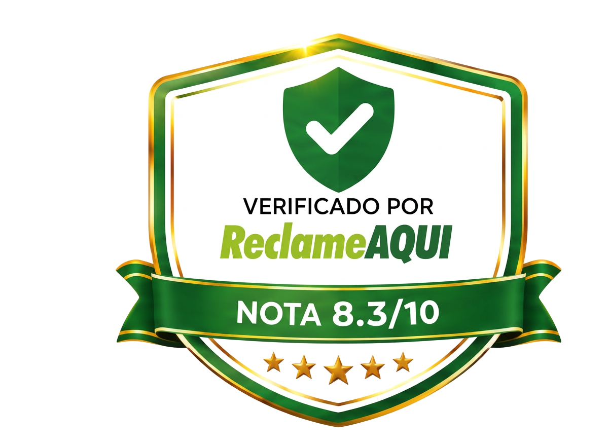 Verificado pelo Reclame Aqui — nota 8.3